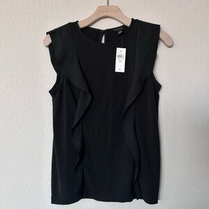 NWT Ann Taylor black blouse Size XS
